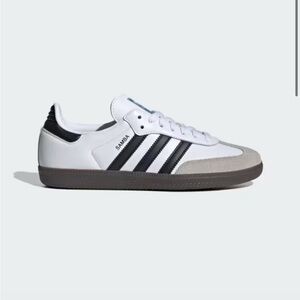 adidas Samba Women's White Black Gray Athletic Sneakers